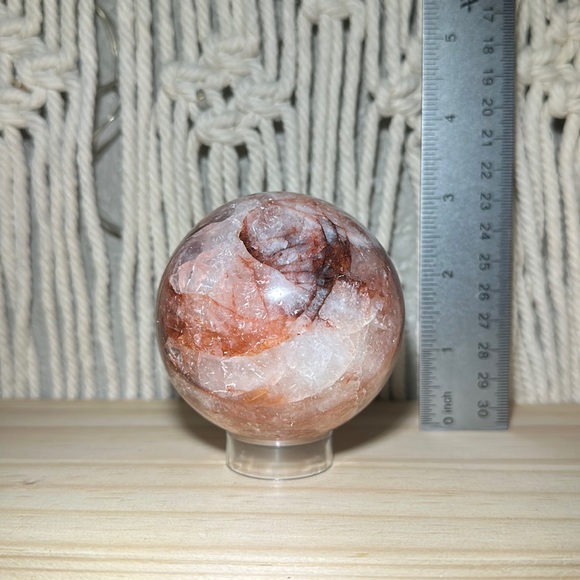 Fire quartz sphere - Picture 1 of 2